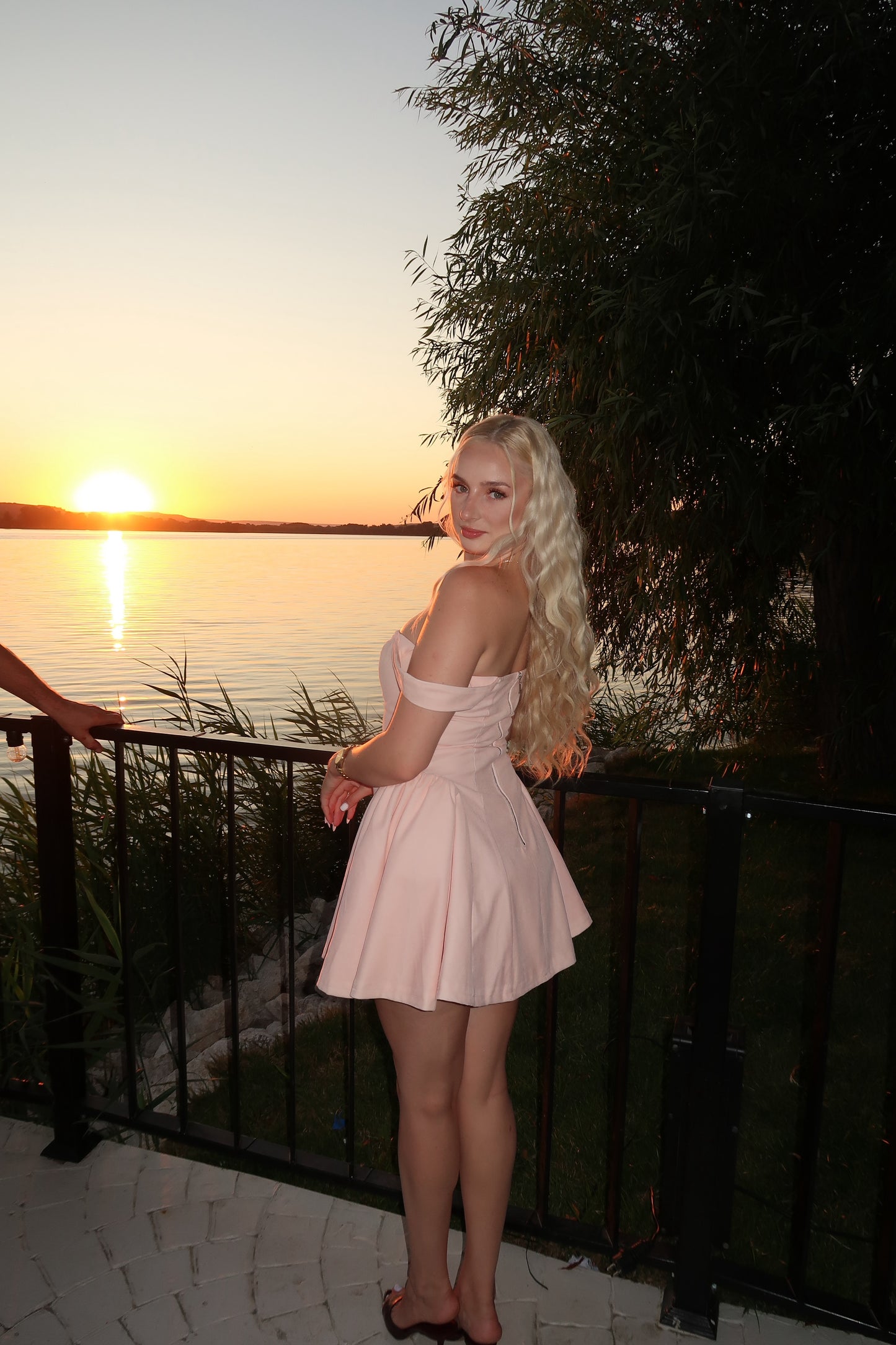 Pink Velvet Mini Dress