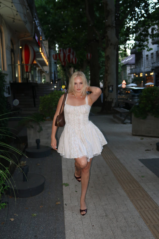 Cottagecore Corset Mini Dress