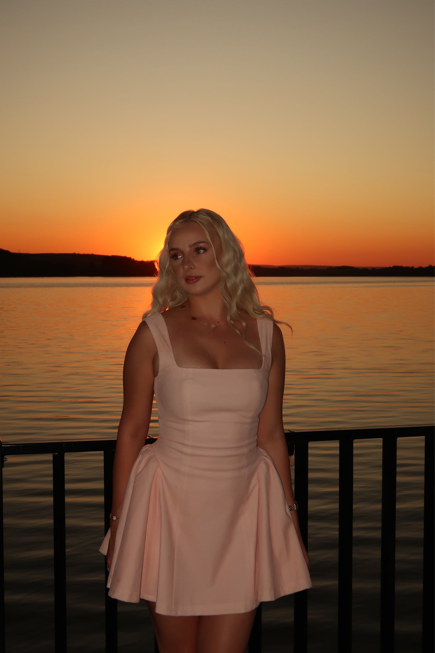 Pink Velvet Mini Dress