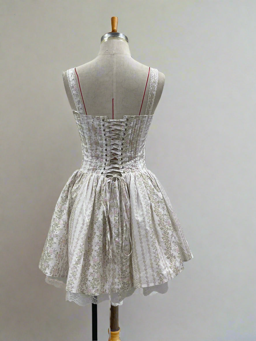 Cottagecore Corset Mini Dress
